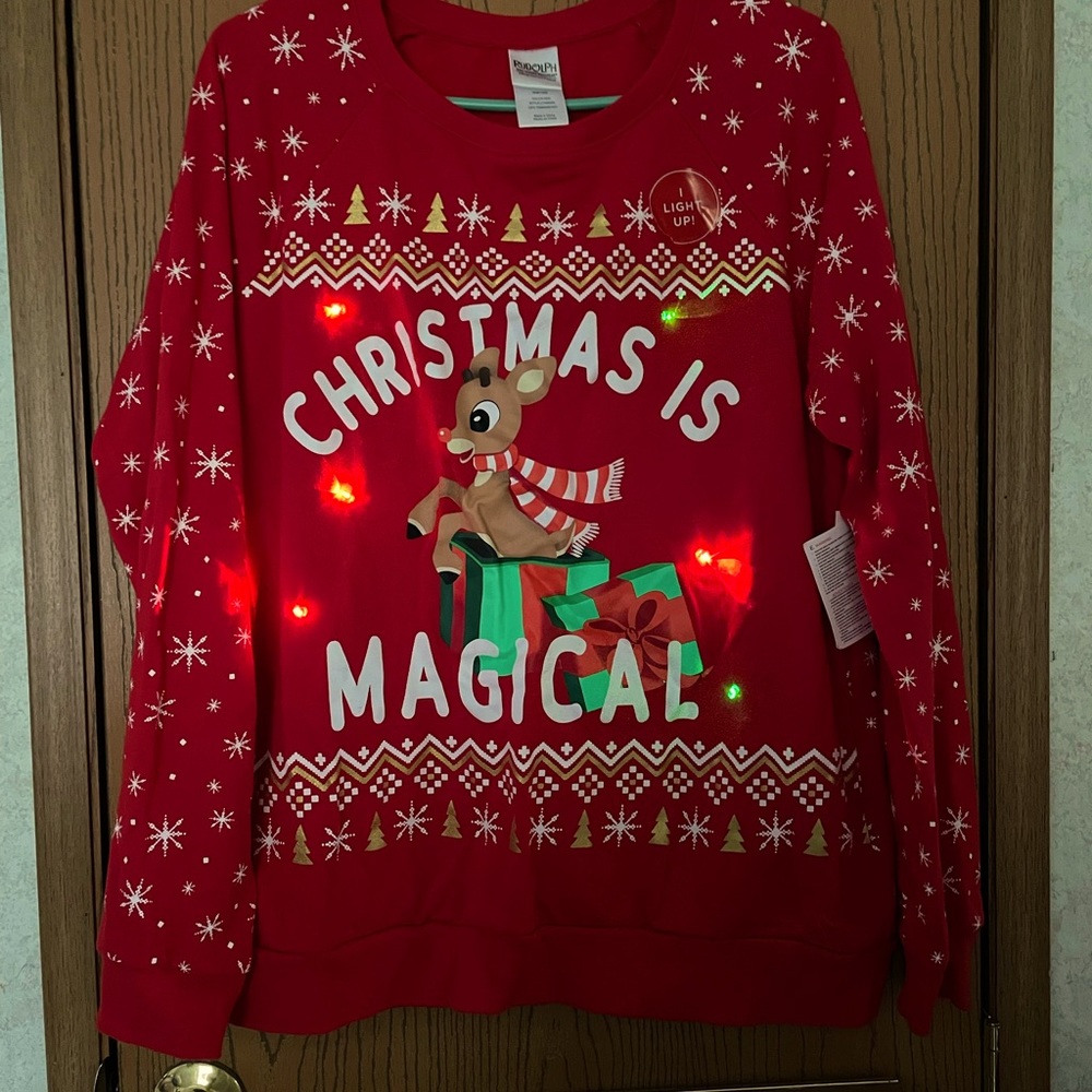 Light up Christmas sweatshirt